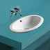 Built-in washbasin with flat edge in white ceramic 54.5 cm - Marine, Simas