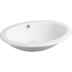 Built-in washbasin with flat edge in white ceramic 54.5 cm - Marine, Simas