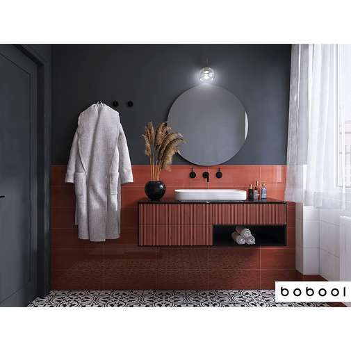 Cambridge Bordeaux 20x50 white-body wall tile – Cotto Petrus