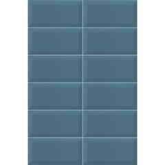 Carreau brillant à facettes diamantées 10x20 Bissel Bleu-Gris Mainzu