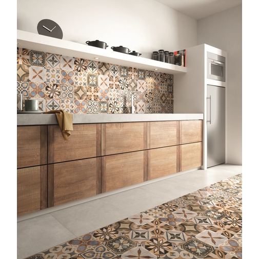 Carreau de ciment en grès cérame 20x20 - Patchwork Colors Mix, Ceramica Sant'Agostino