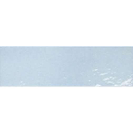 Carreau mural en grès cérame émaillé bleu clair 10 x 30 cm - Tonalite Soleil