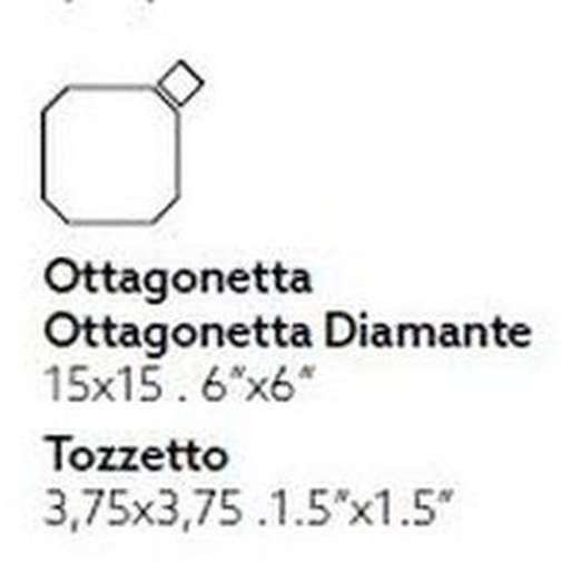 Carreau Ottagonetta Tonalite 15x15 Noir mat – Second choix