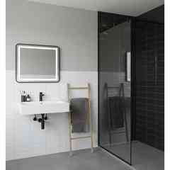 Carrelage Diamant Mainzu Bissel Noir Brillant 10x30 cm