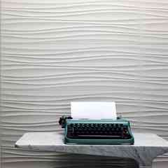 Carrelage décor vagues brillantes, blanc, 25x76 cm - Absolute, Marazzi