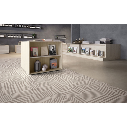 Carrelage effet argile, avec des décorations contemporaines, Tribal 20x20 cm - Ritual, Ceramica Sant'Agostino