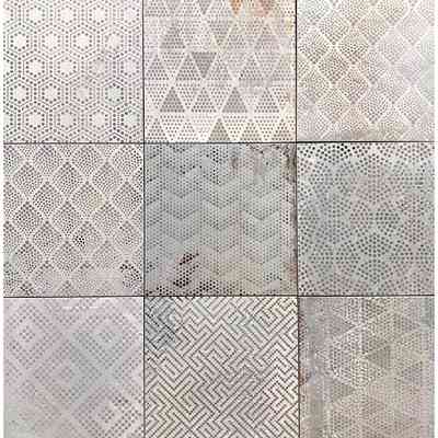 Carrelage effet métal oxydé, Patchwork Light 20x20 - Oxidart, Ceramica Sant'Agostino