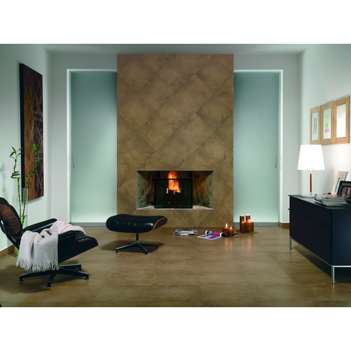 Carrelage effet pierre marron/terre semi-brillant 45x90 cm - Santafiora Lappato, Casalgrande Padana