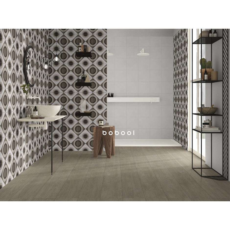 Carrelage fond ivoire en grès cérame 25x25 cm, Uni - Comfort C, Dom Ceramiche