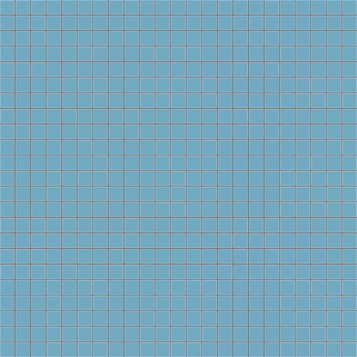Carrelage mosaïque 12x12mm papier sucre bleu vif 12.78 - Opus romano, Bisazza