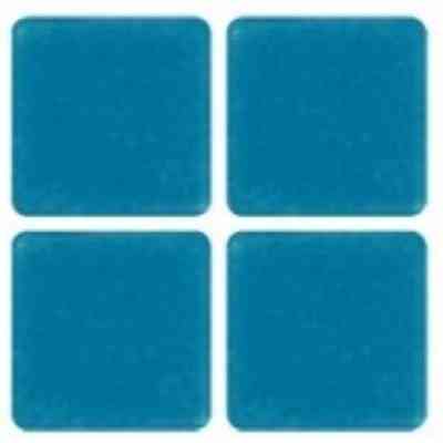 Carrelage mosaïque 12x12mm papier sucre mat bleu 12.81M kit inclus, OpusRomano Bisazza