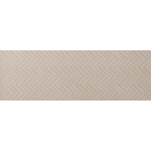Carrelage mural avec insert flèche Chevron, Gris, 33,3x100 cm - Concretus, Dom Ceramiche