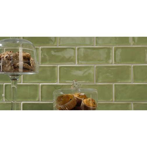 Carrelage mural brillant 10x30 Erba Chiara - Kraklè, Tonalite