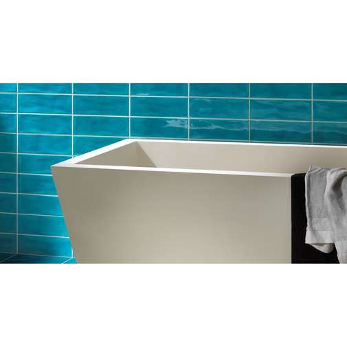 Carrelage mural brillant 10x30 Turquoise - Kraklè, Tonalite