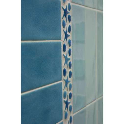 Carrelage mural brillant 10x30 Turquoise - Kraklè, Tonalite