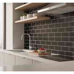 Carrelage Mural Brillant Anthracite Bulevar 7,5x15 - Mainzu