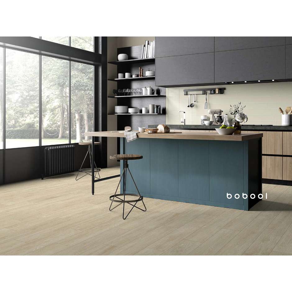 Carrelage mural de couleur unie brillante, Beige Bone, 10x60 cm - Lisse, Dom Ceramiche