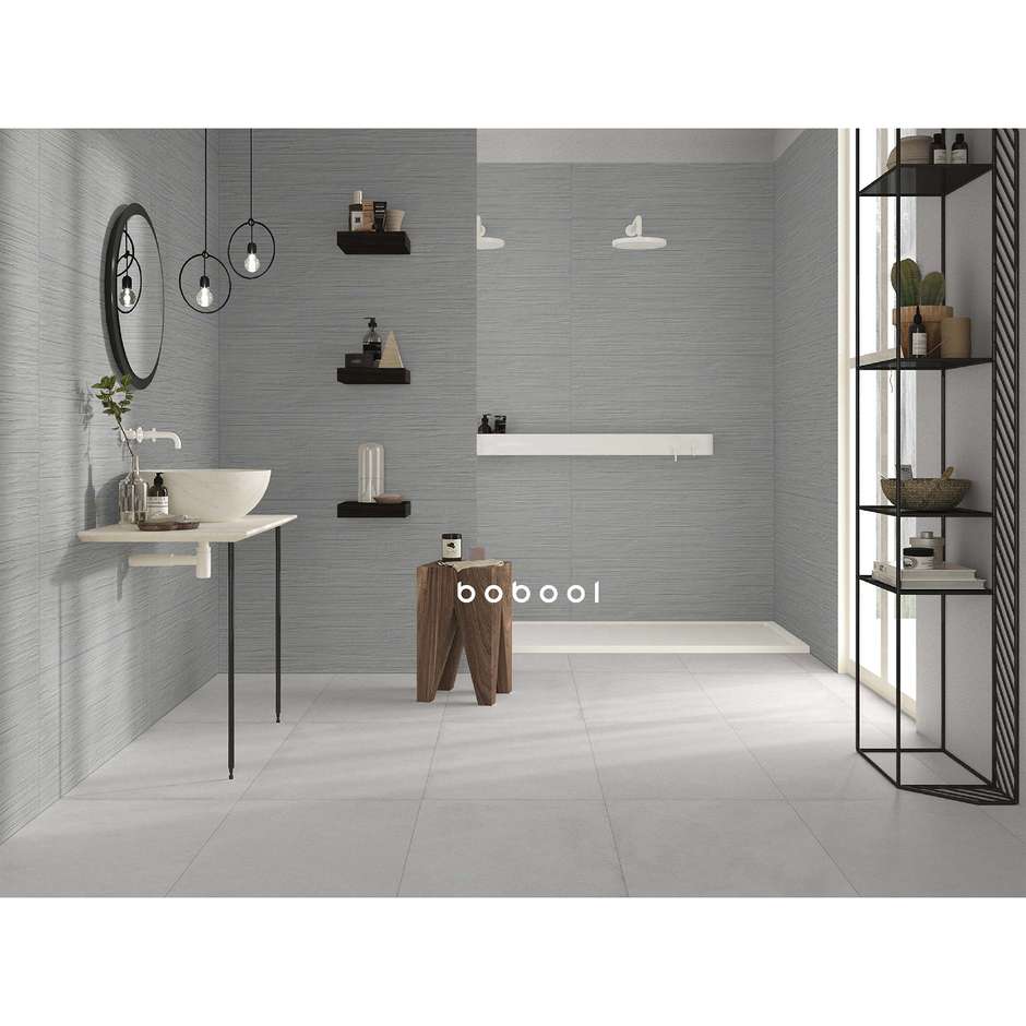 Carrelage mural de style moderne, Chalk Grey, 33,3x100 cm - Comfort G, Dom Ceramiche