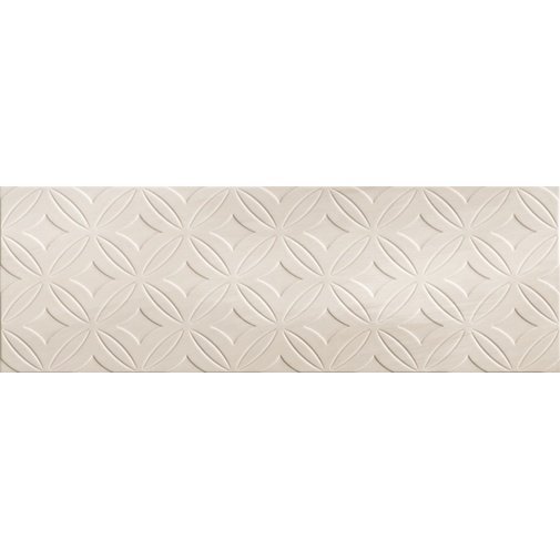 Carrelage mural décoré brillant, Taupe Geo, 33x100 cm - Spotlight, Dom Ceramiche