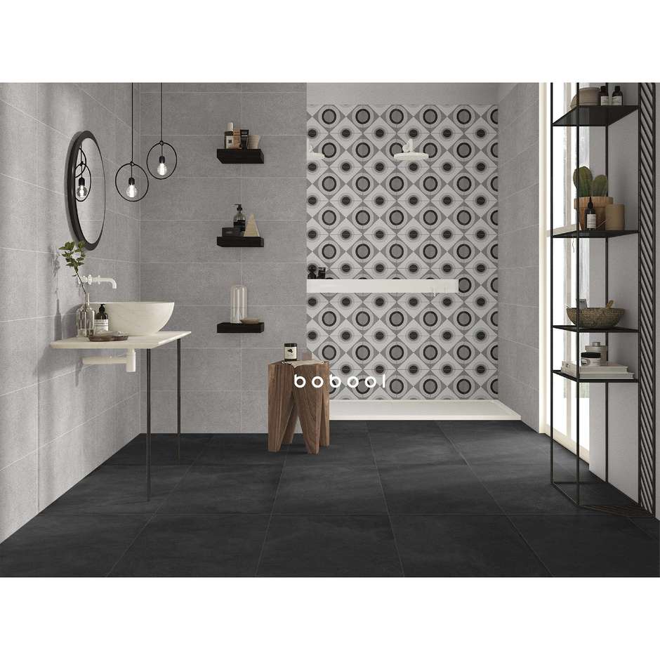 Carrelage mural effet béton, Gris, 25x60 cm - Concretus, Dom Ceramiche