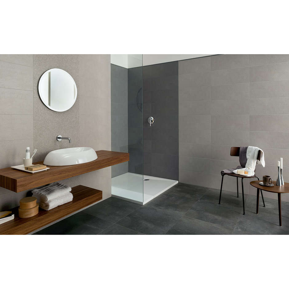 Carrelage mural effet béton, Gris, 33,3x100 cm - Concretus, Dom Ceramiche