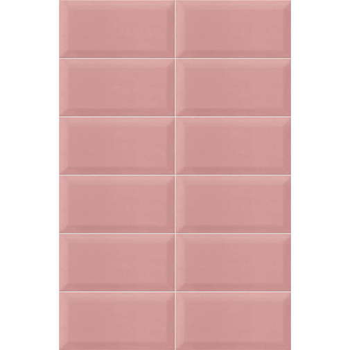 Carrelage mural effet diamant brillant, Rose, 10x20 cm - Bissel, Mainzu