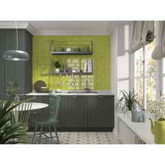 Carrelage mural effet losange brillant, Y-Green 10x20 cm - Bissel, Mainzu