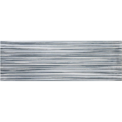 Carrelage mural effet rayures décorées, Antibes Froid, 20x60 cm - Lisse, Dom Ceramiche