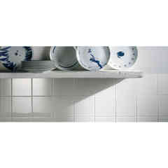 Carrelage mural en céramique brillante, blanc, 20x20 cm - MGM Ceramiche