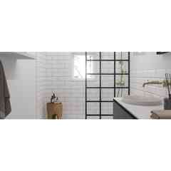 Carrelage mural Mainzu Bissel Blanco Brillo 10x30 cm – Carreau diamant blanc brillant