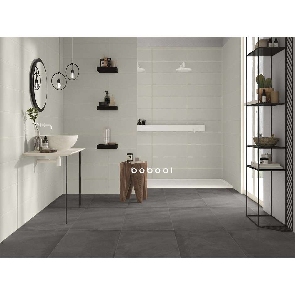 Carrelage mural mat, Blanc lait 20x60 cm - Lisse, Dom Ceramiche