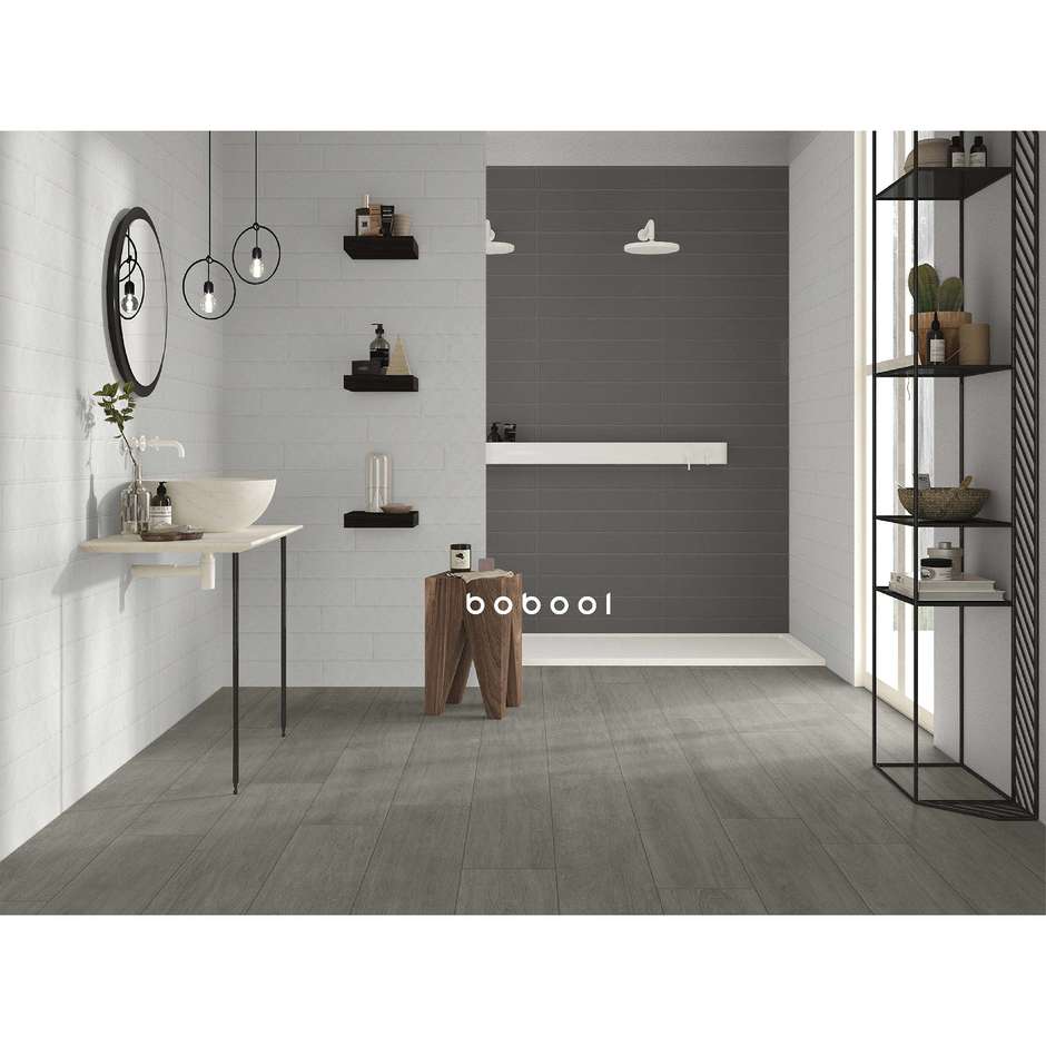 Carrelage mural mat, Smoke 10x60 cm - Lisse, Dom Ceramiche