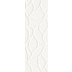 Carrelage mural moderne à décor floral, Blanc, 33,3x100 cm - Comfort G, Dom Ceramiche