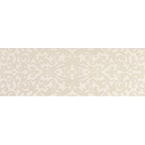 Carrelage mural à décor d'arabesques, Blanc, 25x75 cm - Resort, Dom Ceramiche