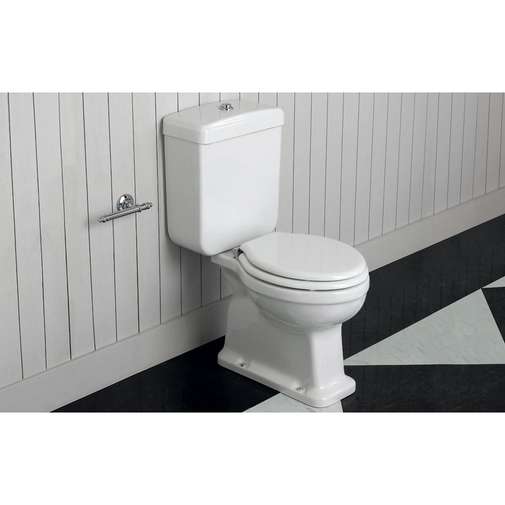 Cassetta con coperchio in ceramica per Vaso Monoblocco Bianco - Londra, Ceramica Simas