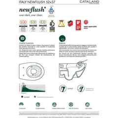 Catalano 52x37 Italien Weißes Wand-WC