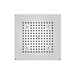 Ceiling recessed shower head, with chromotherapy, square 37x37 cm - Dream, Bossini