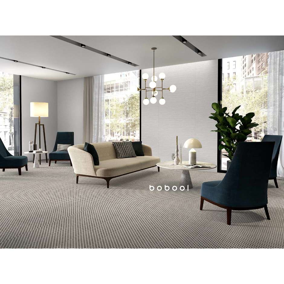 Cement-effect stoneware, beige decoration 25x25 Geo - Comfort C, Dom Ceramiche