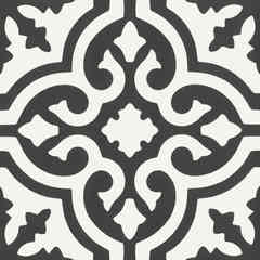 Cementine-effect decorated porcelain stoneware, Gray Black 3, 20x20 cm - Reverie, Unicom Starker