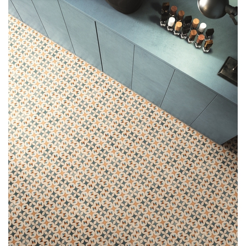 Cementine effect porcelain stoneware 20x20 cm - Patchwork Colors 04, Ceramica Sant'Agostino