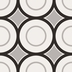 Cementine effect porcelain stoneware 20x20cm - Patchwork B&W 05 Ceramica Sant'Agostino