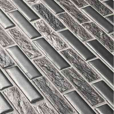 Ceramic and marble wall mosaic for covering, Black 27x30 cm - Bilbao, Boxer