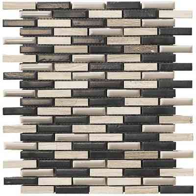 Ceramic and marble wall mosaic for covering, pearl 27x30 cm - Bilbao, Boxer