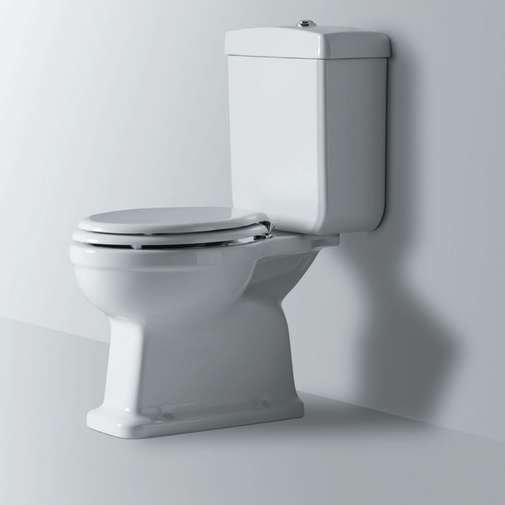 Ceramic cistern with lid for White Close-Coupled Toilet - Londra, Simas Ceramics