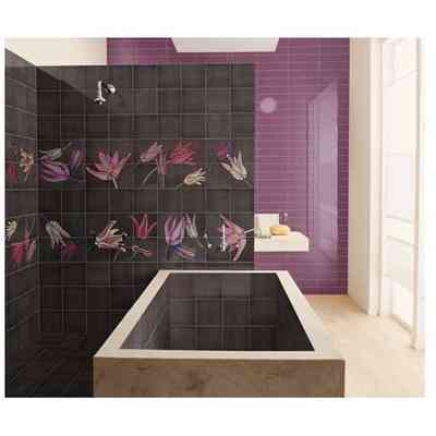 Ceramica da rivestimento effetto Seta Nero 20x20 cm, al mq - Ronald van der hilist