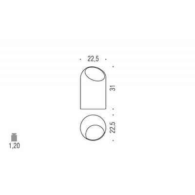 Cestino porta rifiuti da bagno in ABS bianco stile minimale - Colombo Design