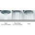 Chrome 3-jet shower head, round 9.3 cm, universal connection - Duetto Rain, Bossini