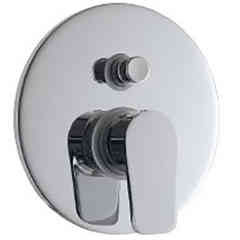 Chrome built-in bath mixer ZIP Rubinetterie Treemme