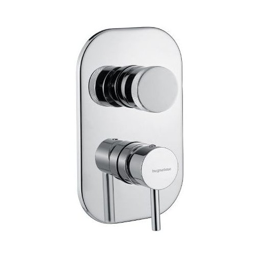 Chrome Shower Mixer with Manual Diverter - K Line, Bugnatese Taps