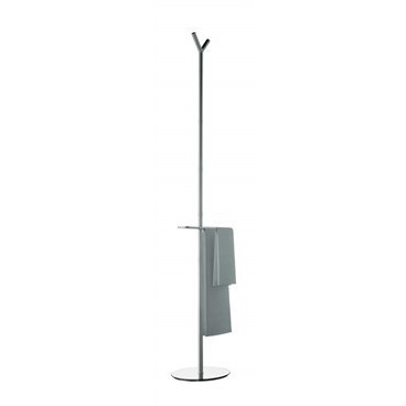Chromed brass coat stand with towel rail - Planets, Colombo Design